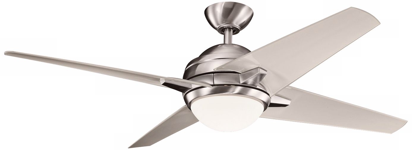 52" Kichler Rivetta Brushed Stainless Steel  Ceiling Fan