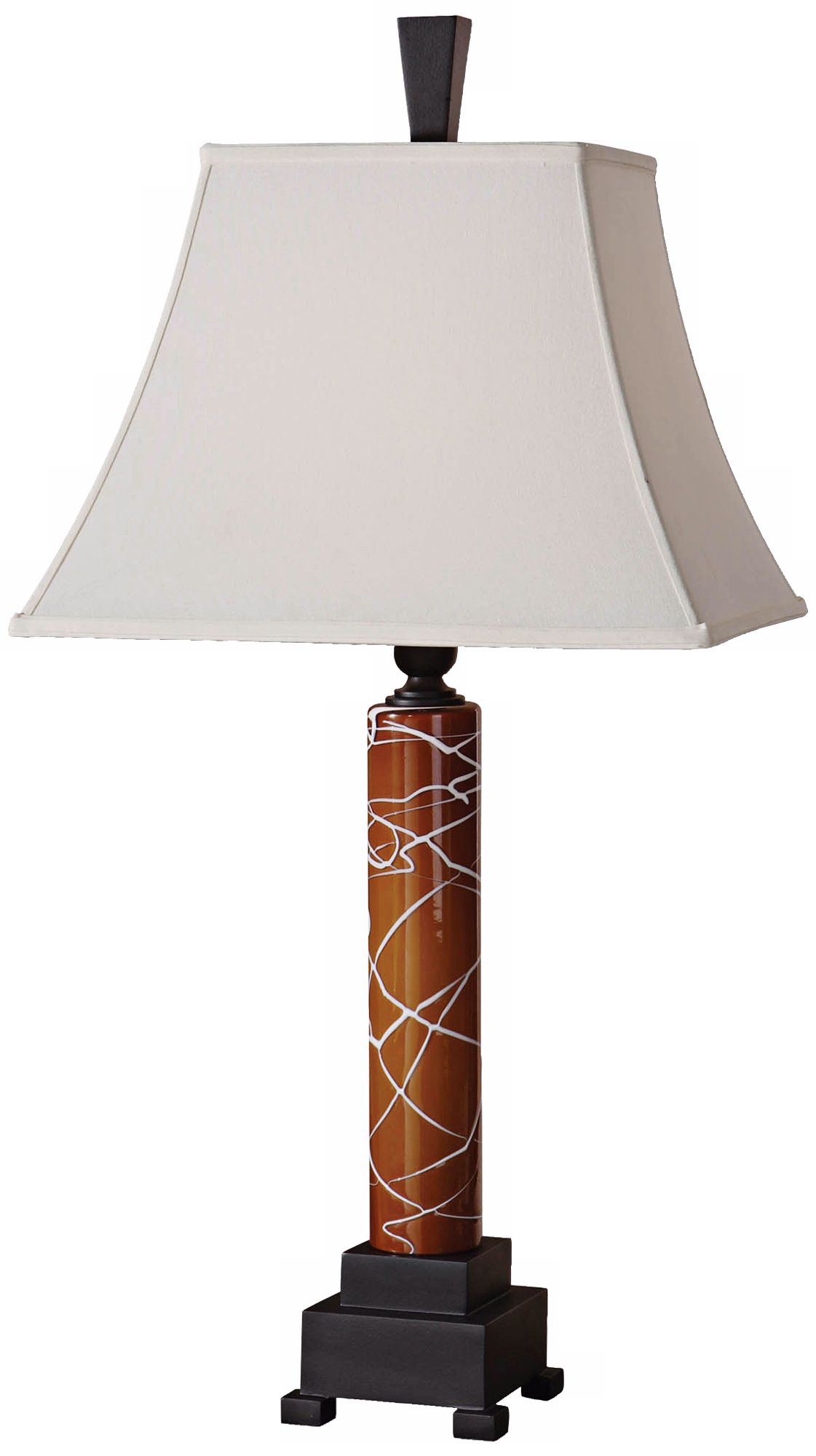 Uttermost Bedias Burnt Sienna Glass Table Lamp
