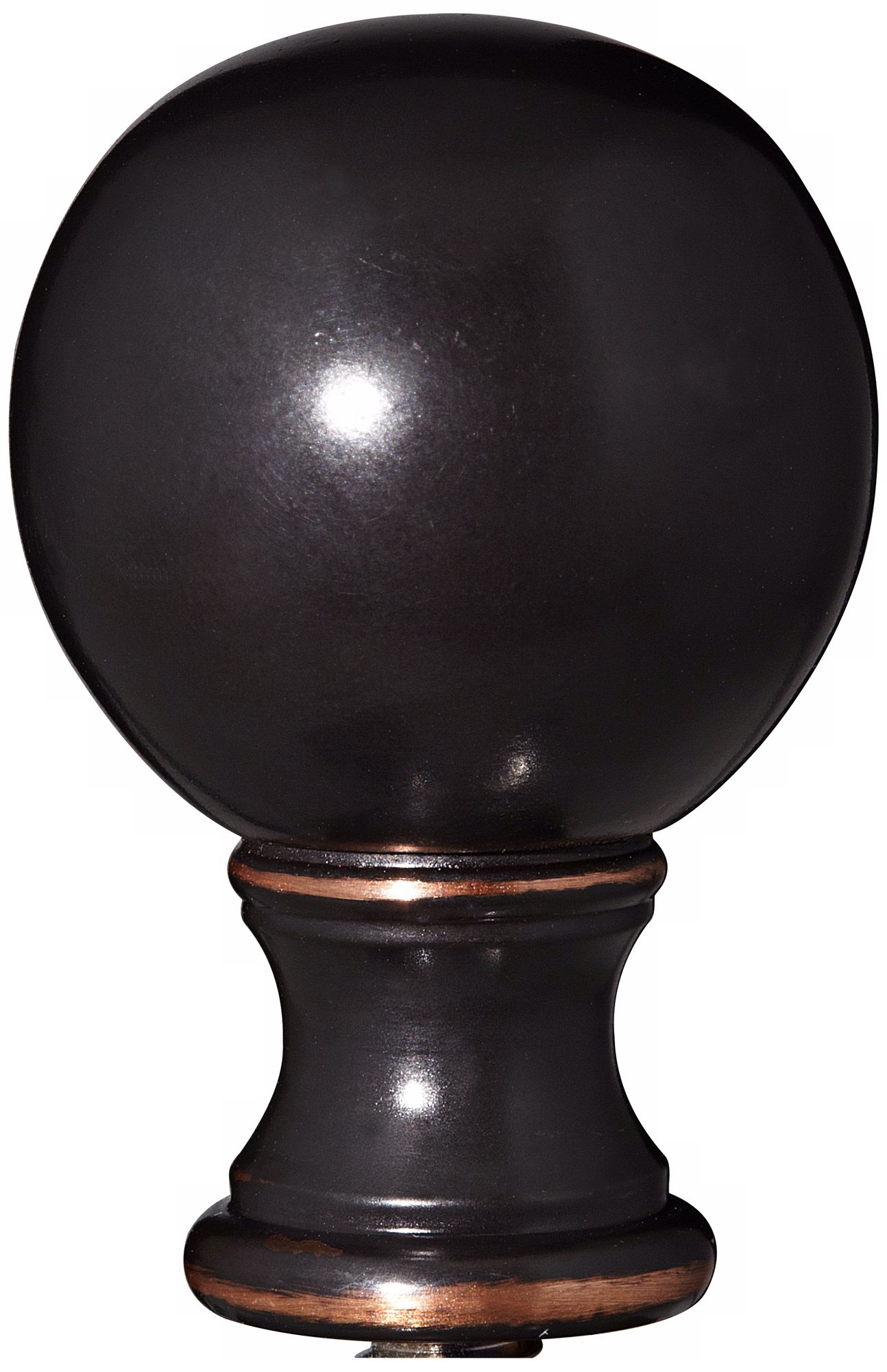 Oiled Bronze Sphere Finial