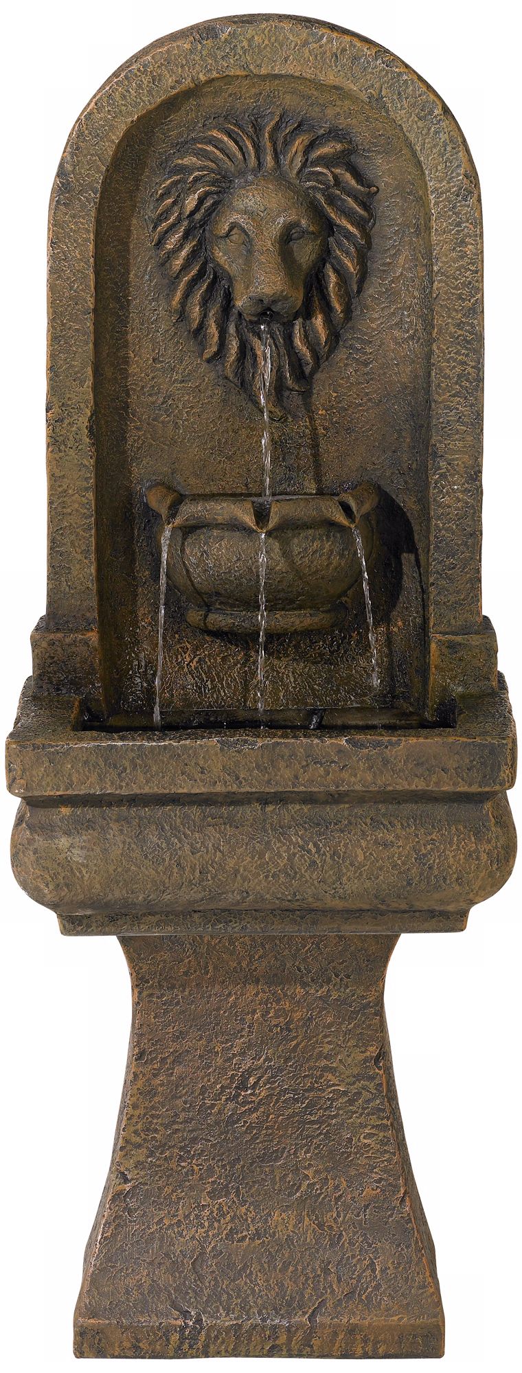 Bronze Finish Lion Fountain
