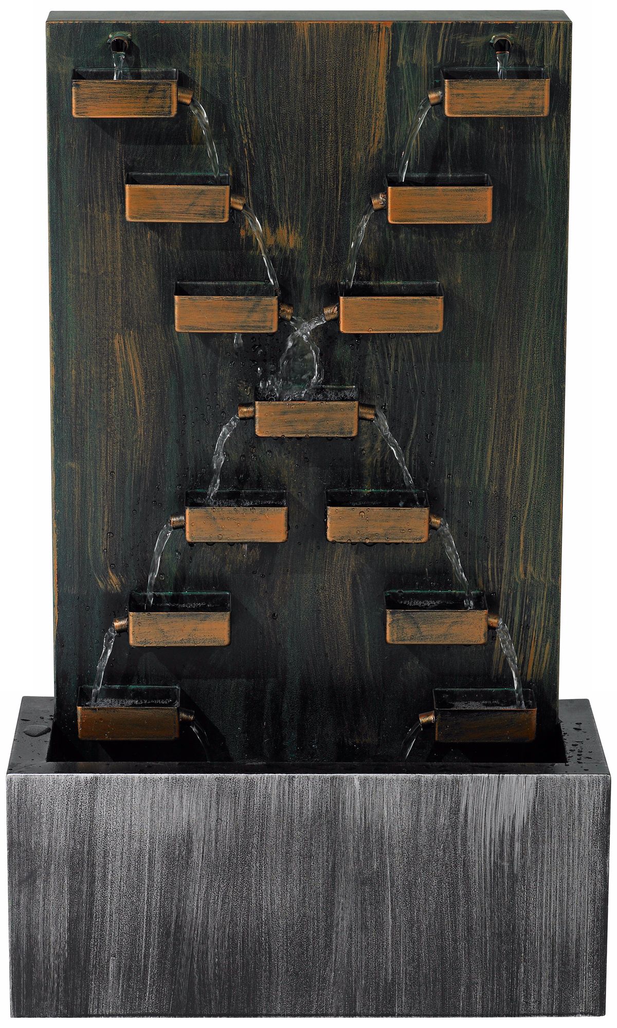 Modern X Cascade Indoor/Outdoor Water Fountain