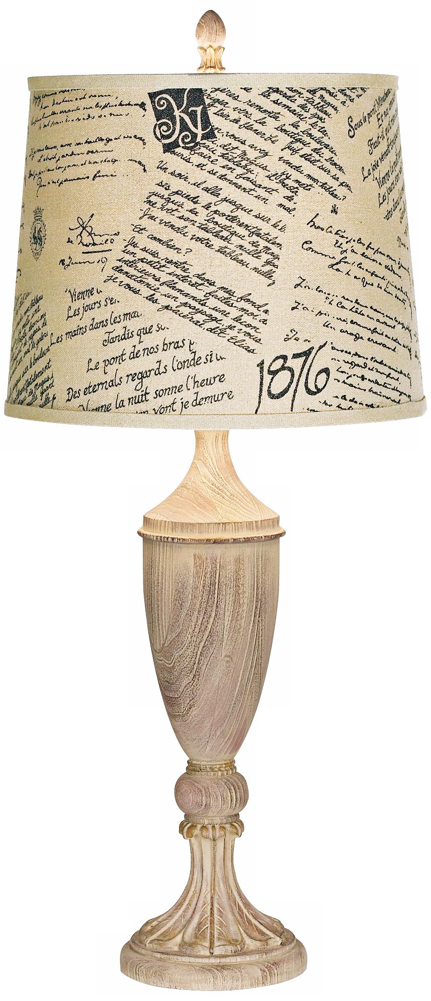Kathy Ireland Grand French Literature Table Lamp