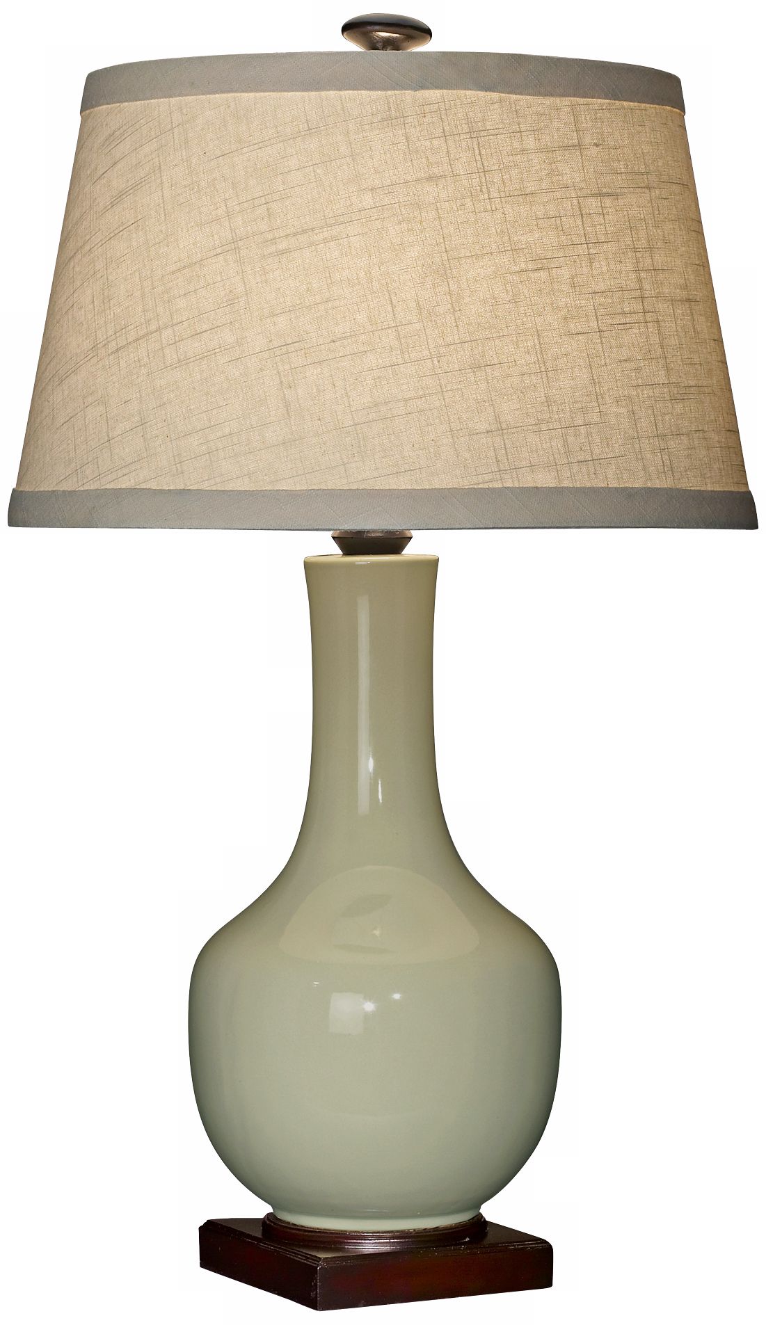 Frit Celadon Ceramic Table Lamp
