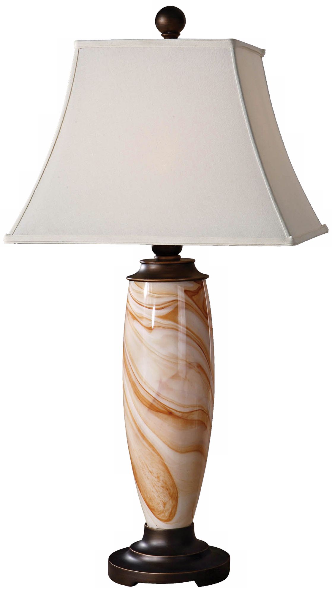 Uttermost Manciano Caramel Waves Table Lamp