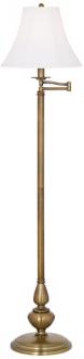 Zadar Vintage Brass Swing Arm Floor Lamp R6065