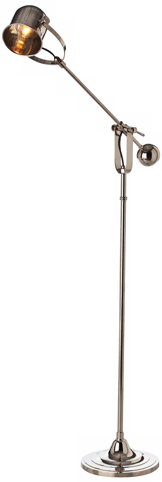 Arteriors Home Lane Polished Nickel Adjustable Floor Lamp