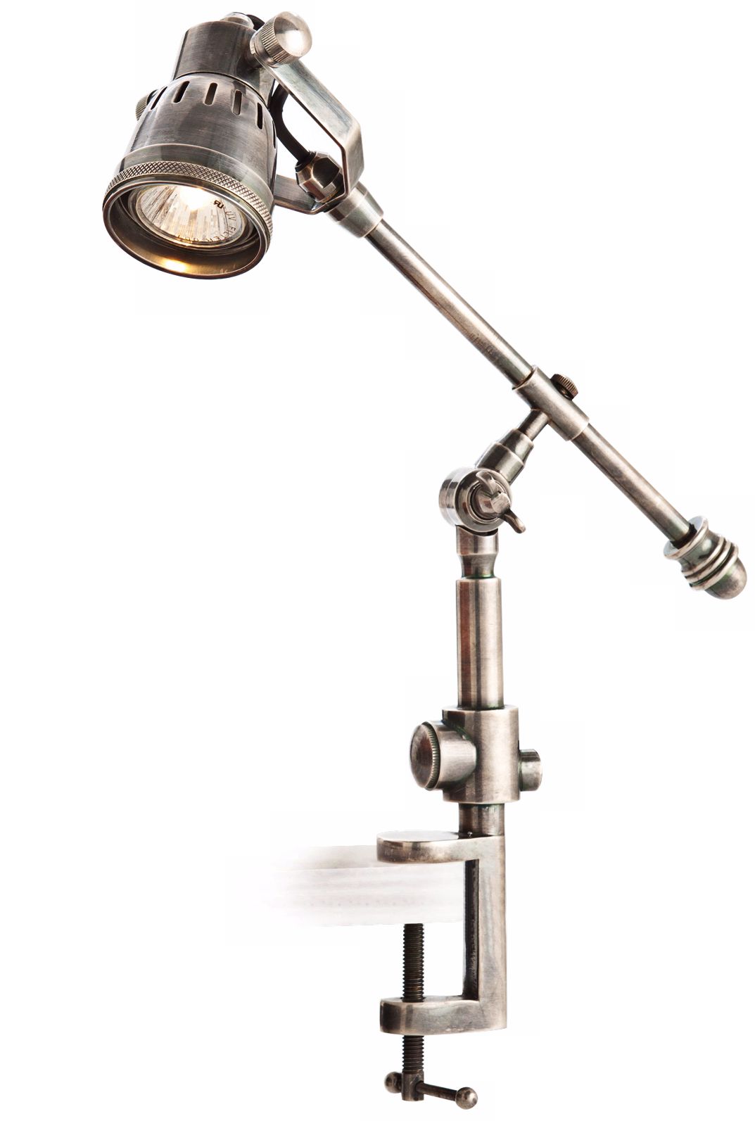 Arteriors Home Karl Vintage Silver Clamp Desk Lamp (R6135)