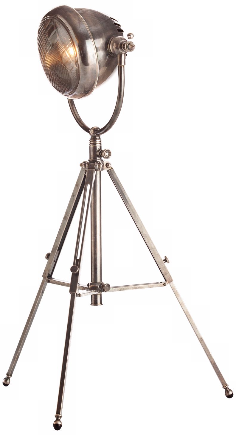 Arteriors Home Kamaro Vintage Silver Tripod Table Lamp