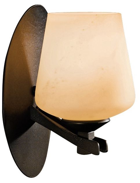 Hubbardton Forge Ribbon Stone Glass 9" High Wall Sconce