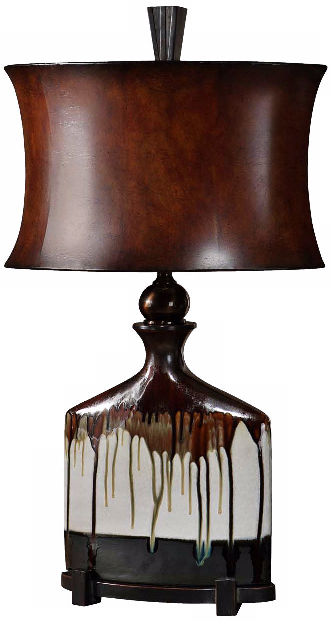 Uttermost Dajiro Bronze and Aged Ivory Table Lamp