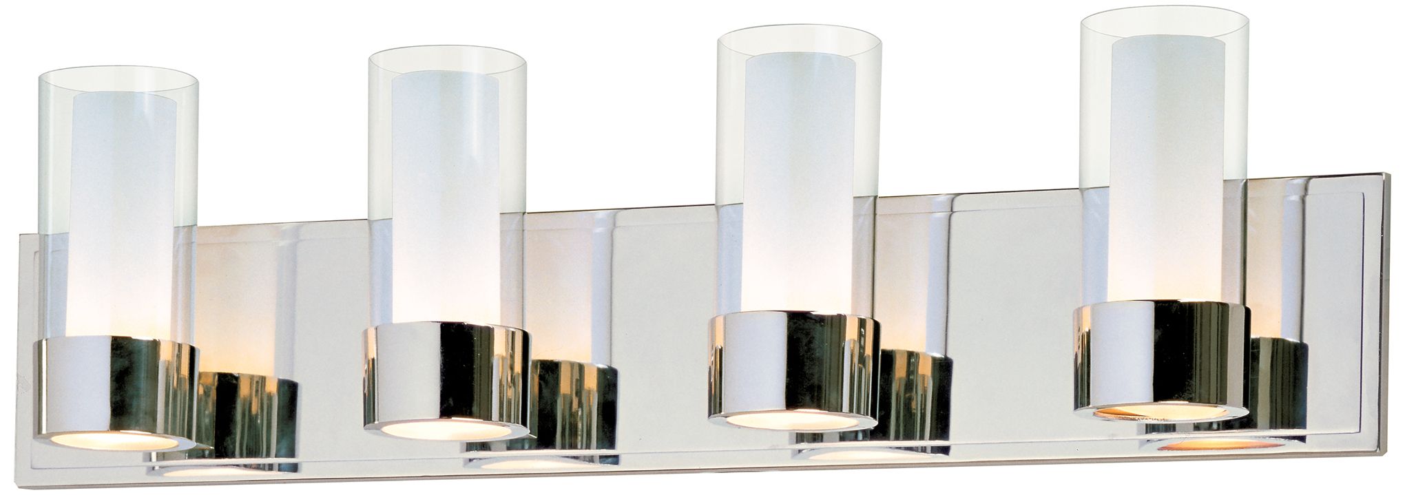 Maxim Silo Polished Chrome 4-Light Bathroom Light Fixture