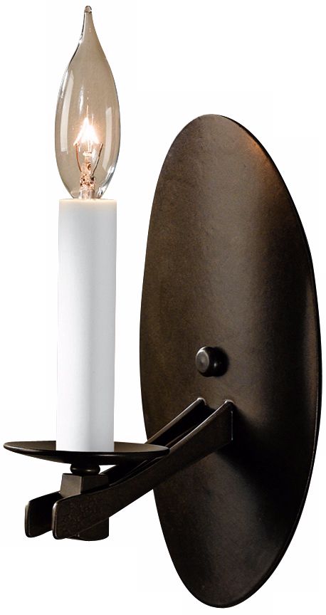 Hubbardton Forge Ribbon Porcelain Candle 9" High Wall Sconce