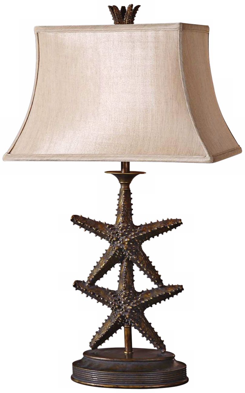 Uttermost Antiqued Gold Starfish Table Lamp