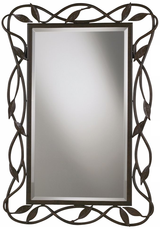 Franklin Iron Works Vine and Leaves 36" High Wall Mirror
