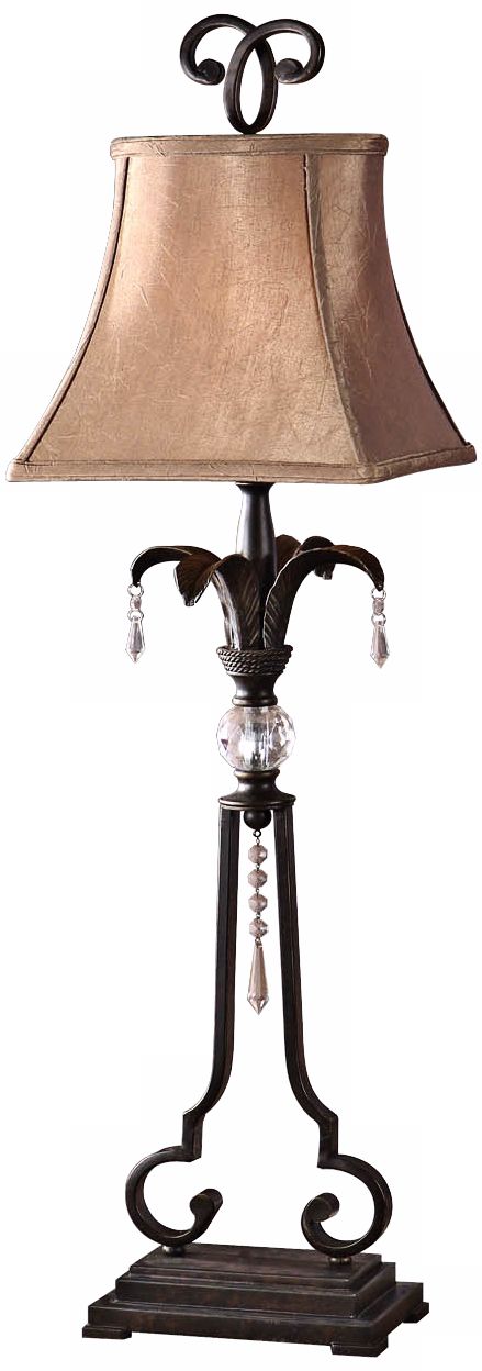 Uttermost Sorrento Dark Bronze Buffet Table Lamp