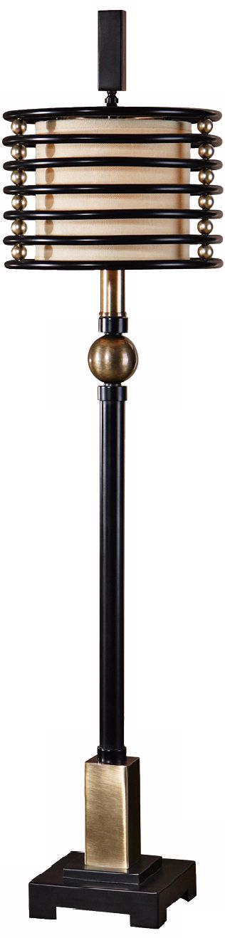 Uttermost Revolution Coffee Bronze Buffet Table Lamp