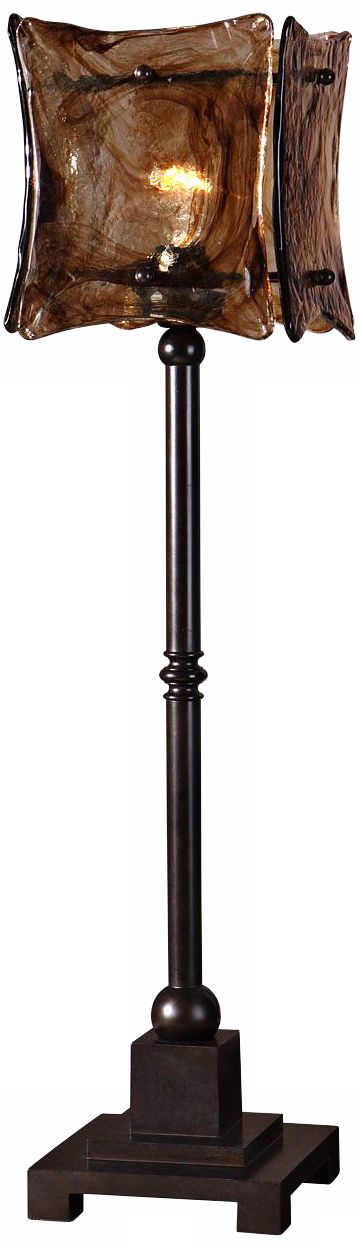 Uttermost Vetraio II Toffee Art Glass Shade Table Lamp