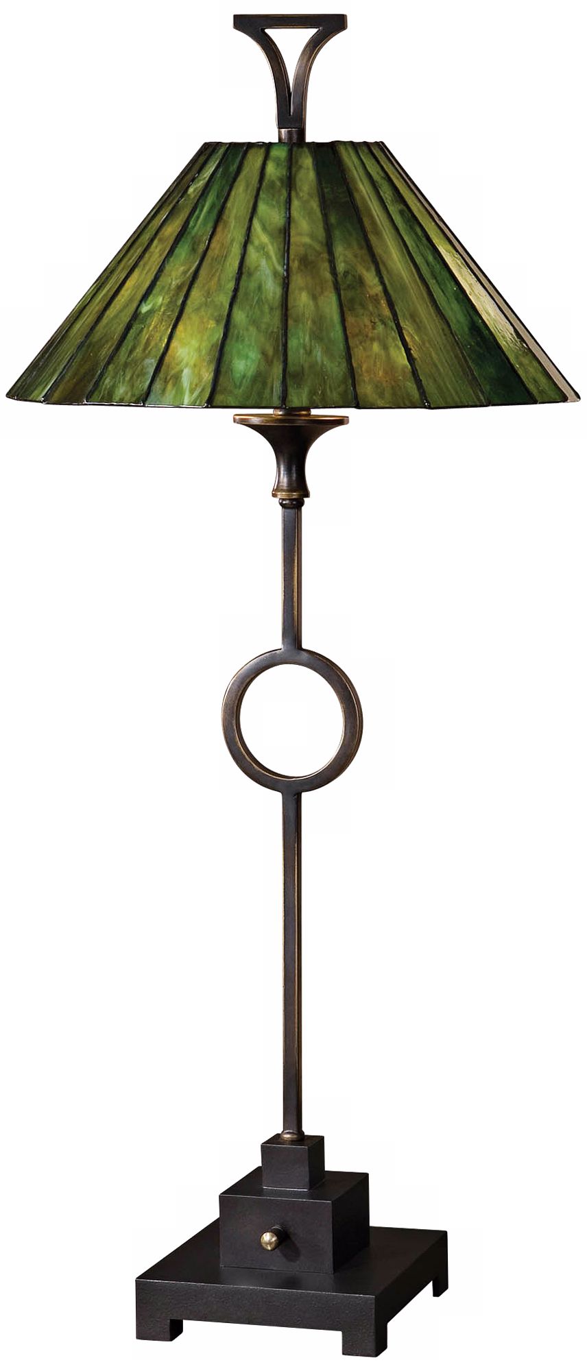 Uttermost Viridiana 2 Light Tiffany Style Shade Table Lamp
