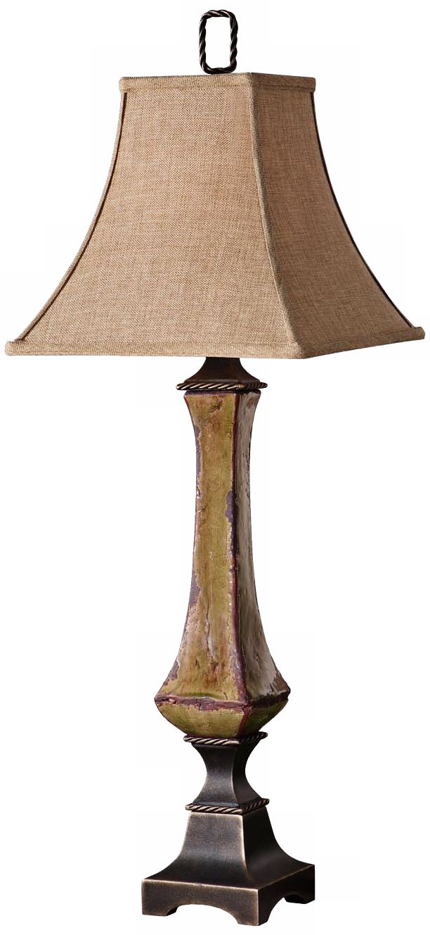 Uttermost Perano Distressed Porcelain Buffet Table Lamp