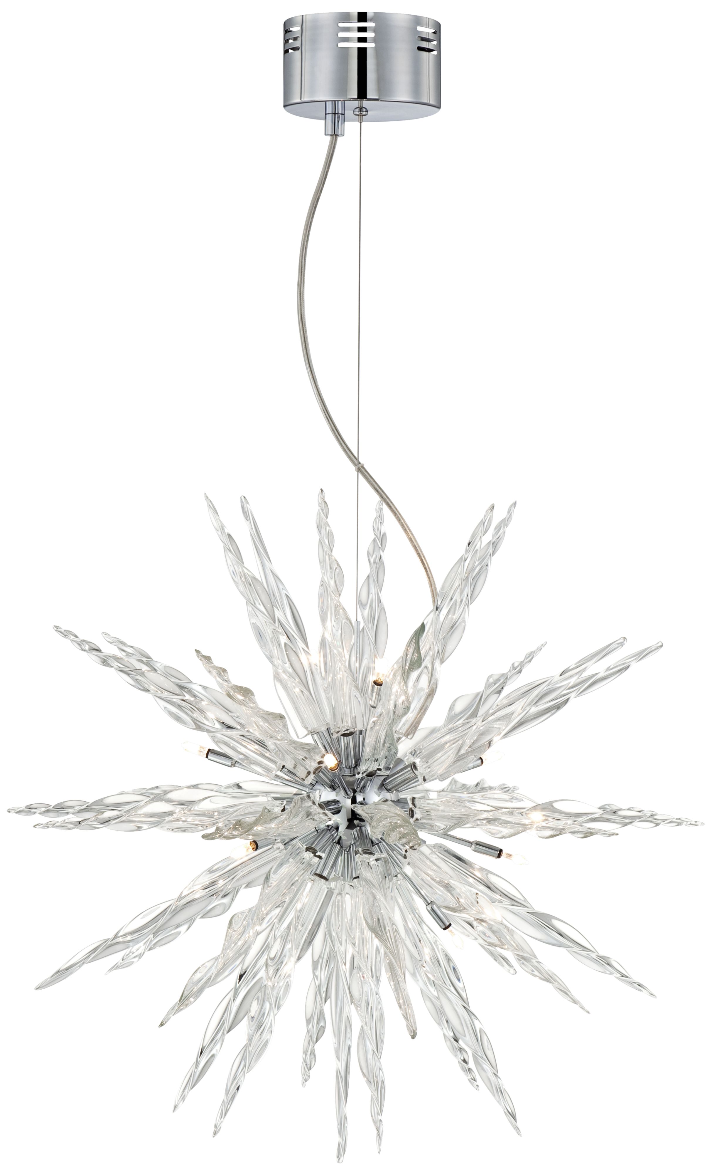 Possini Euro Design Glass Icicle Pendant Light