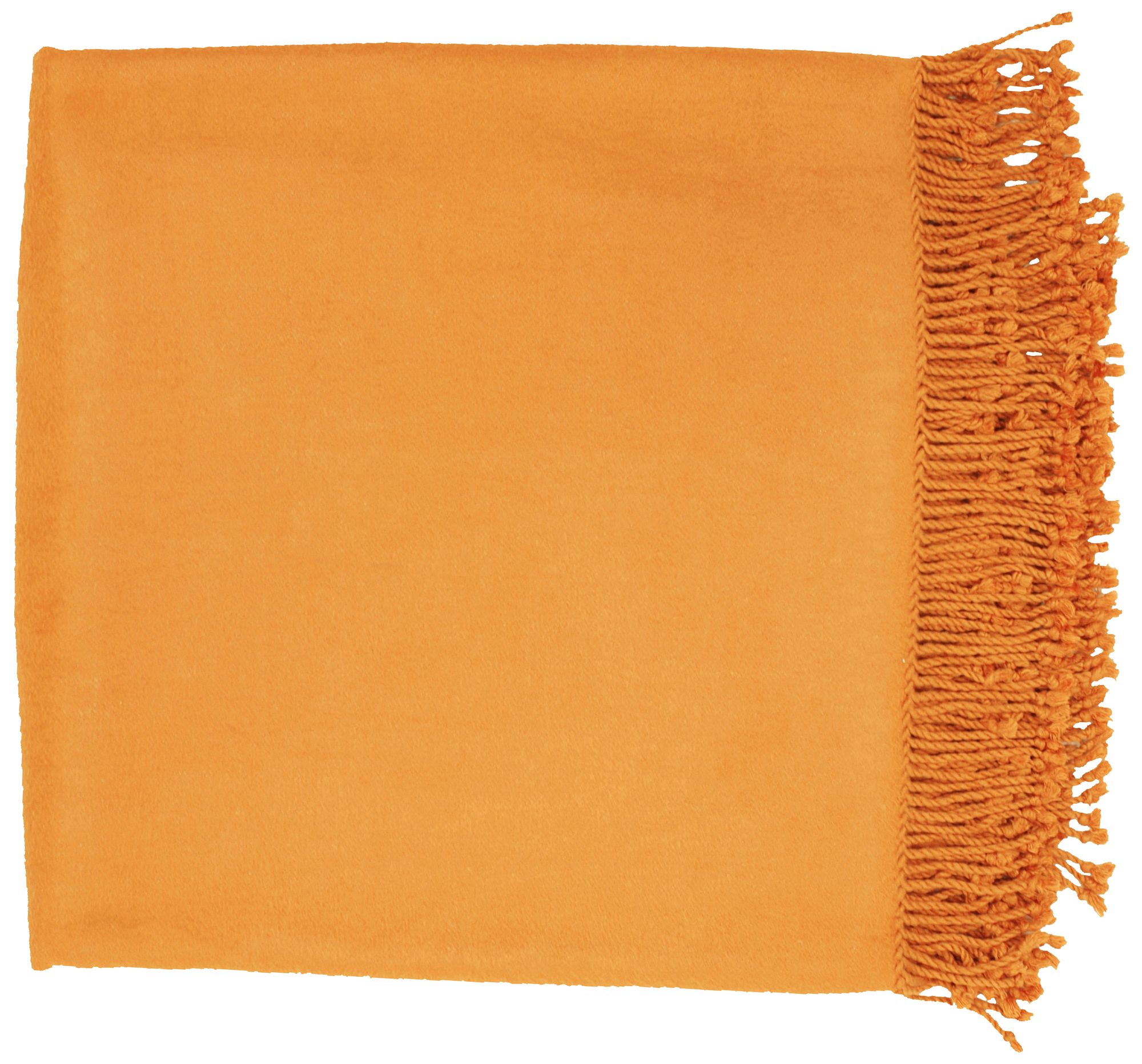 Surya Tian Tian Pumpkin Throw Blanket