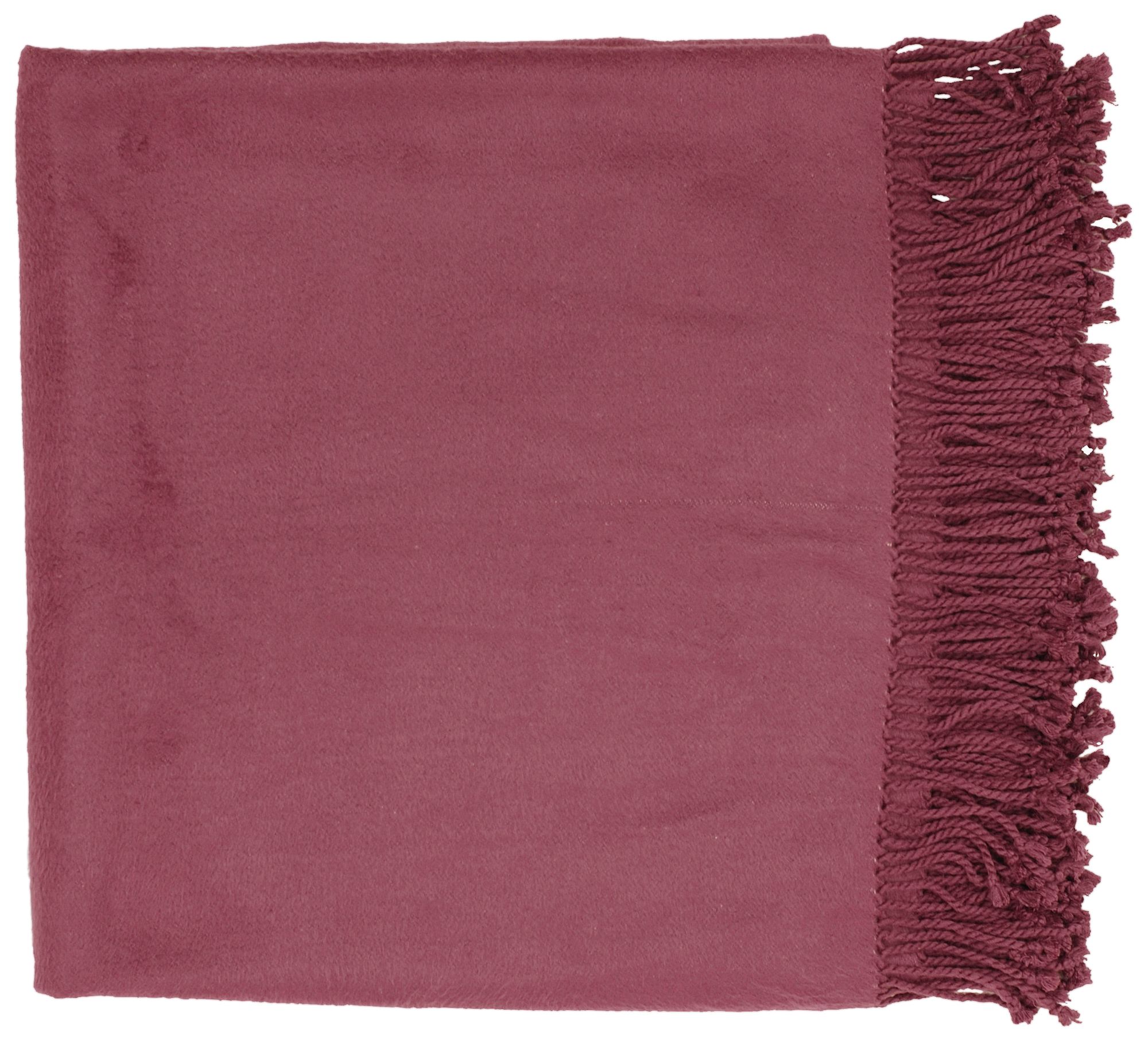 Surya Tian Tian Plum Throw Blanket