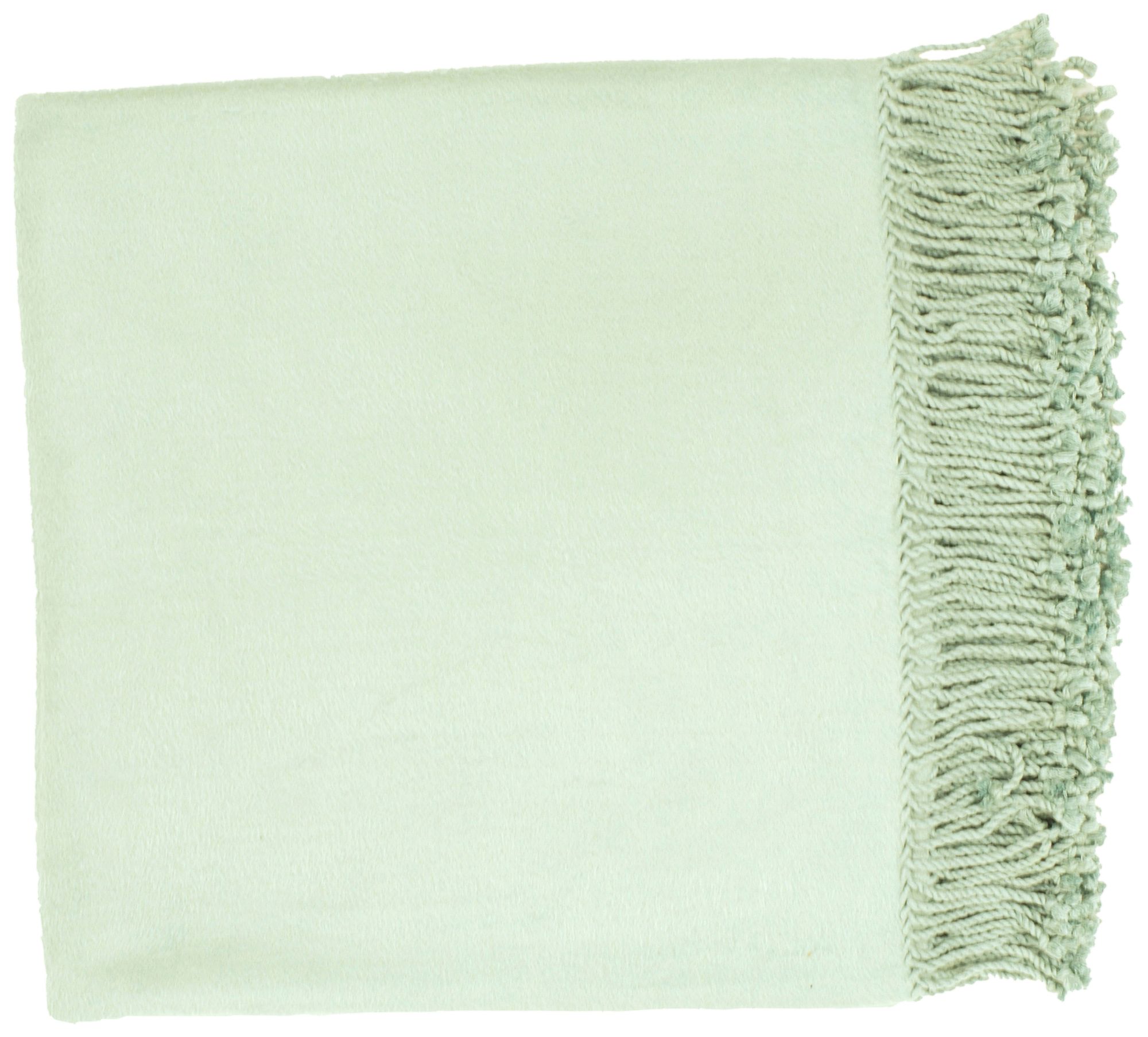 Surya Tian Tian Gray Aqua Throw Blanket