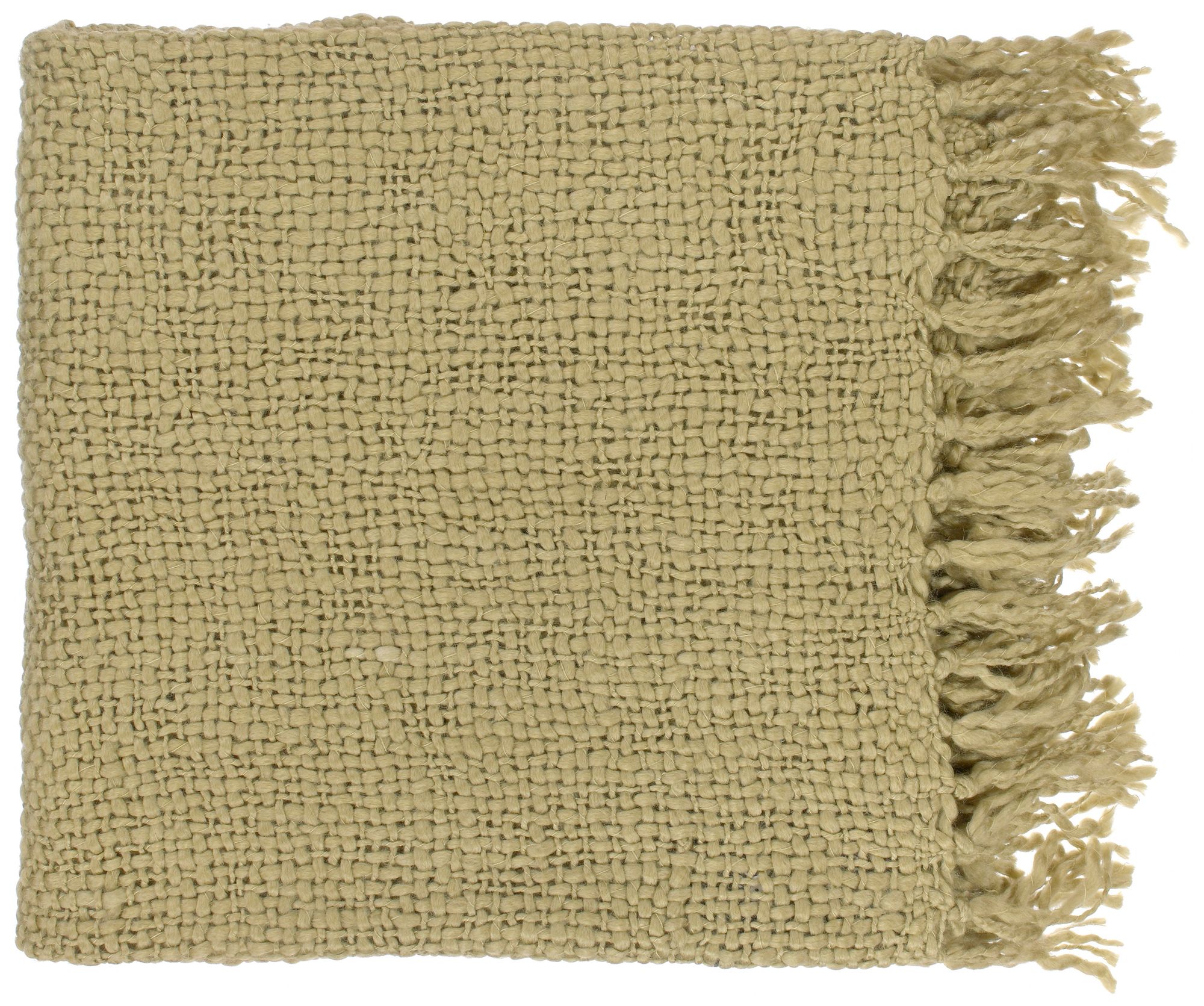 Surya Tobias Avocado Throw Blanket