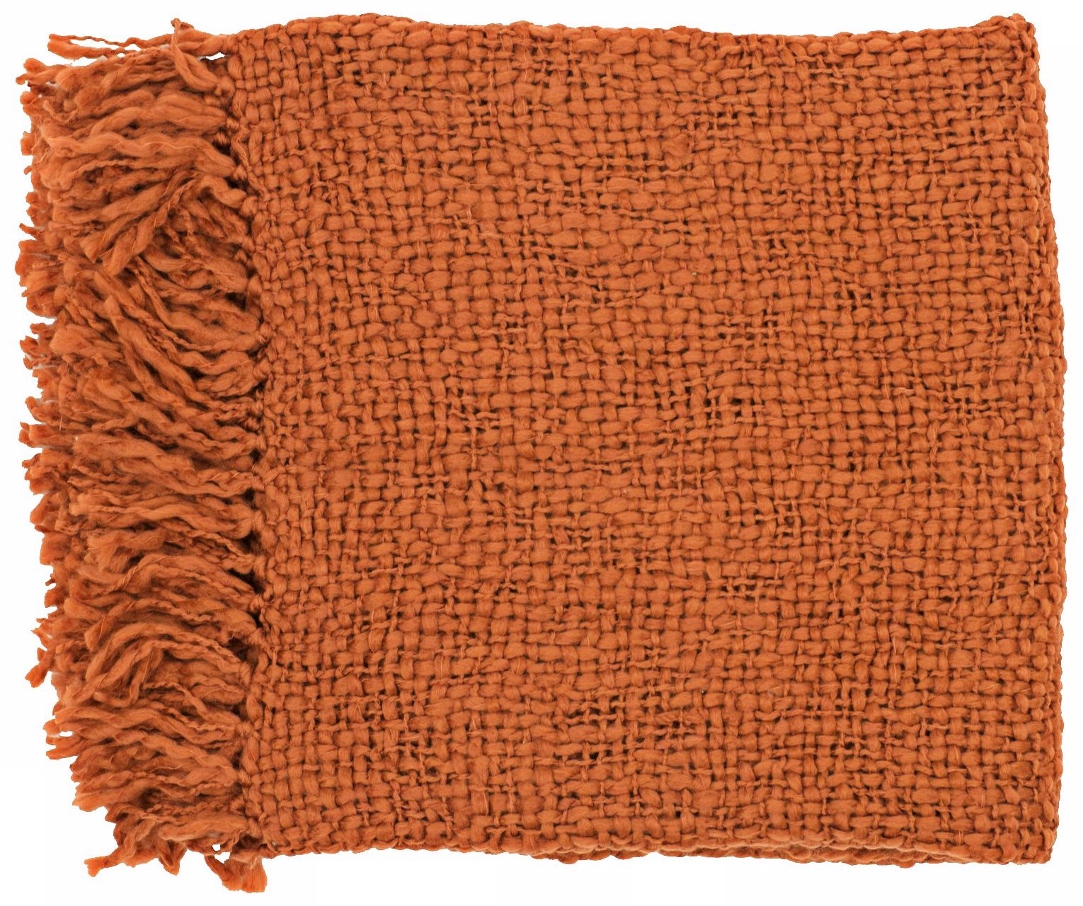 Surya Tobias Rust Throw Blanket