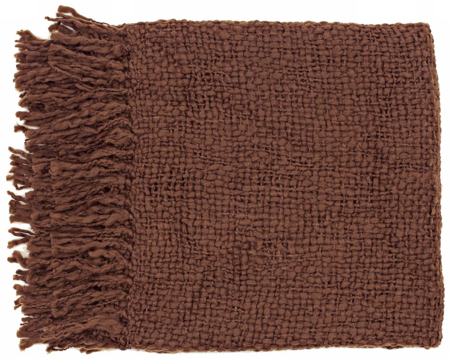 Surya Tobias Brown Throw Blanket