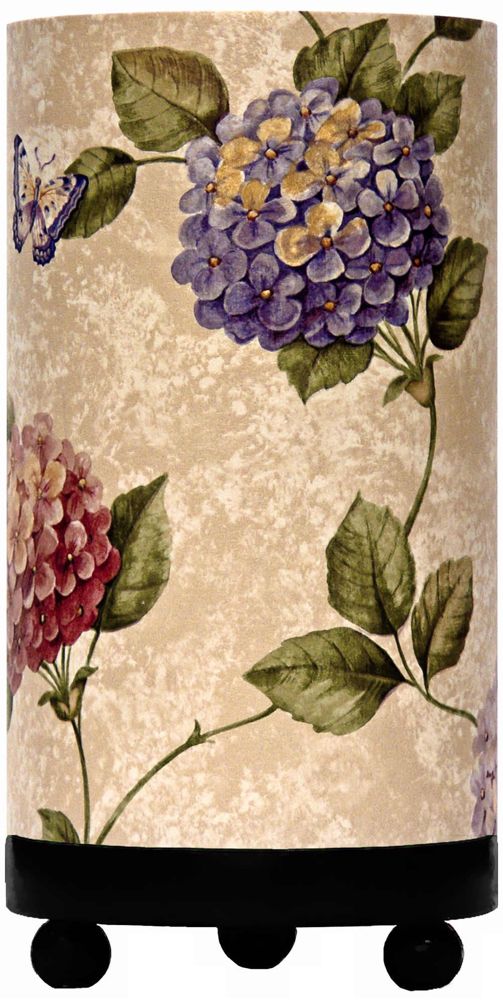 Hydrangeas 11" High Accent Lamp