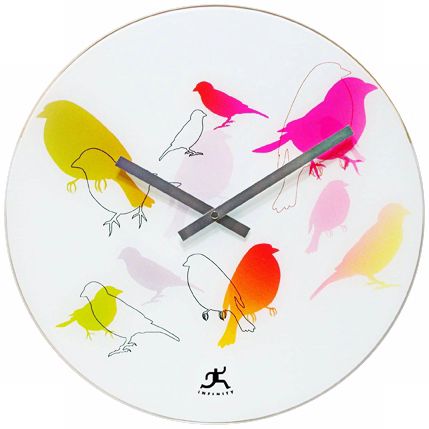 Early Bird 15 3/4" Wide Round Wall Clock