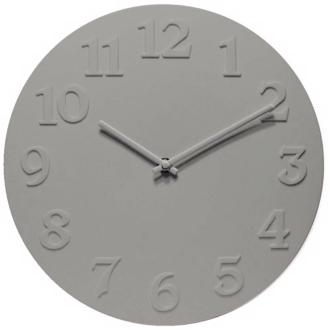 Vogue Grey 11 34 Wide Round Wall Clock R6826
