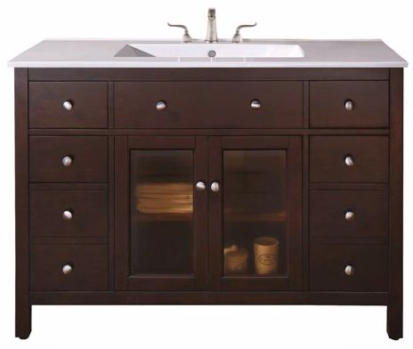 Lexington Light Espresso 49" Wide Sink Vanity