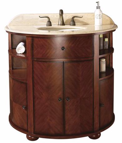 Oxford Dark Oak Finish 39" Wide Sink Vanity