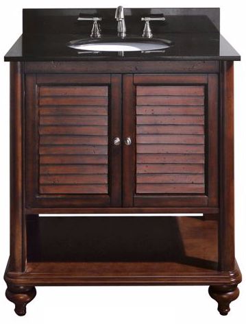 Tropica Antique Brown 31" Wide Sink Vanity