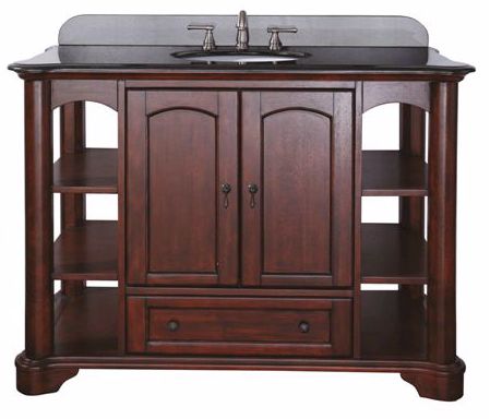 Vermont Mahogany Finish 49" Wide Sink Vanity