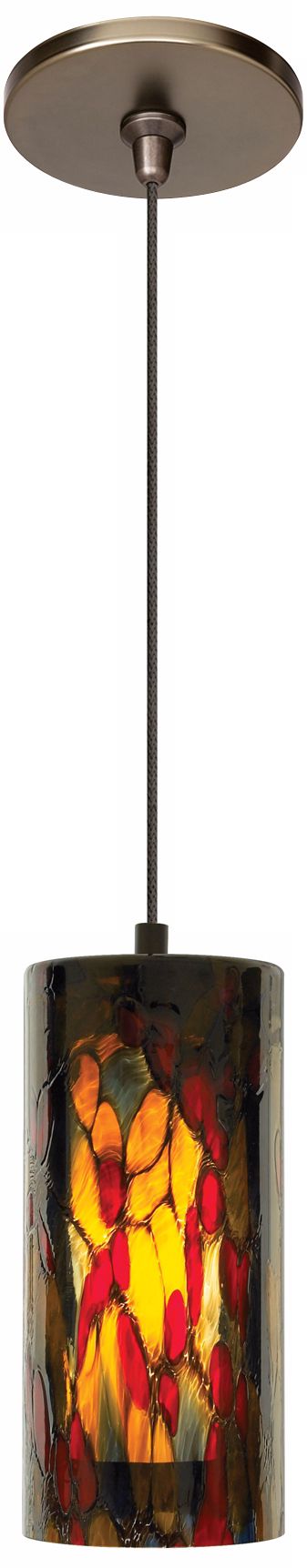 LBL Abbey Amber Red Bronze Pendant Light