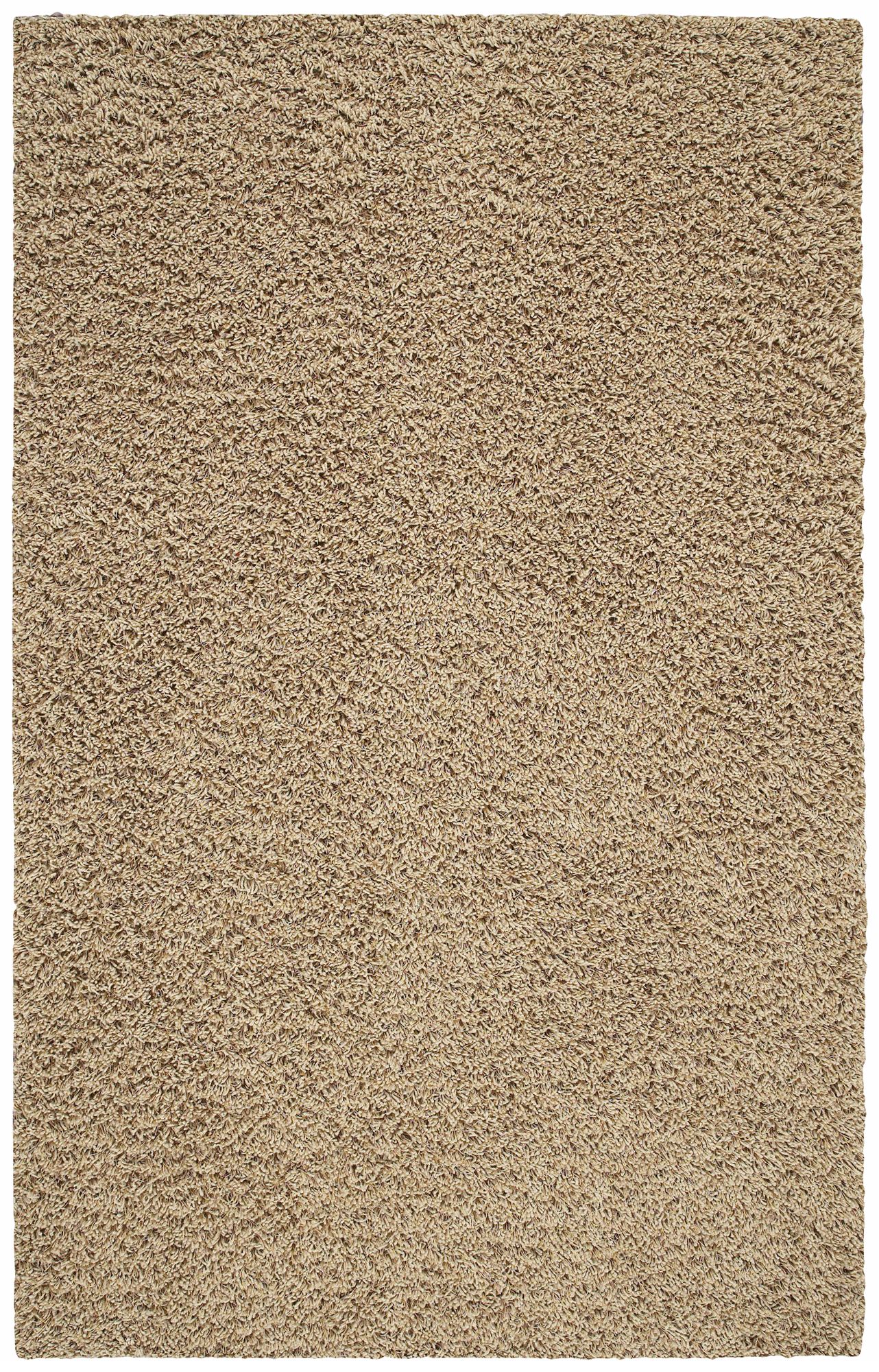 Genoese Plush Shag Sand 75x75 Area Rug R7307