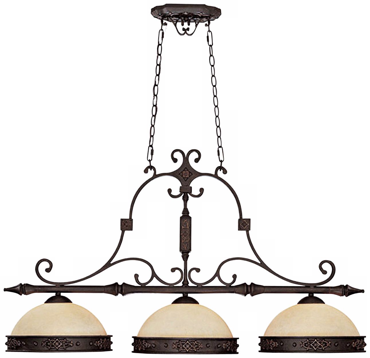 Capital River Crest Rustic Iron Island Chandelier