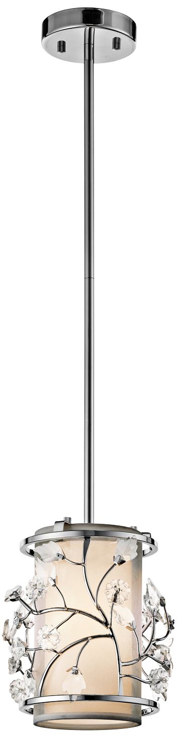 Kichler Jardine 6 1/2" Wide Chrome Mini Pendant Light