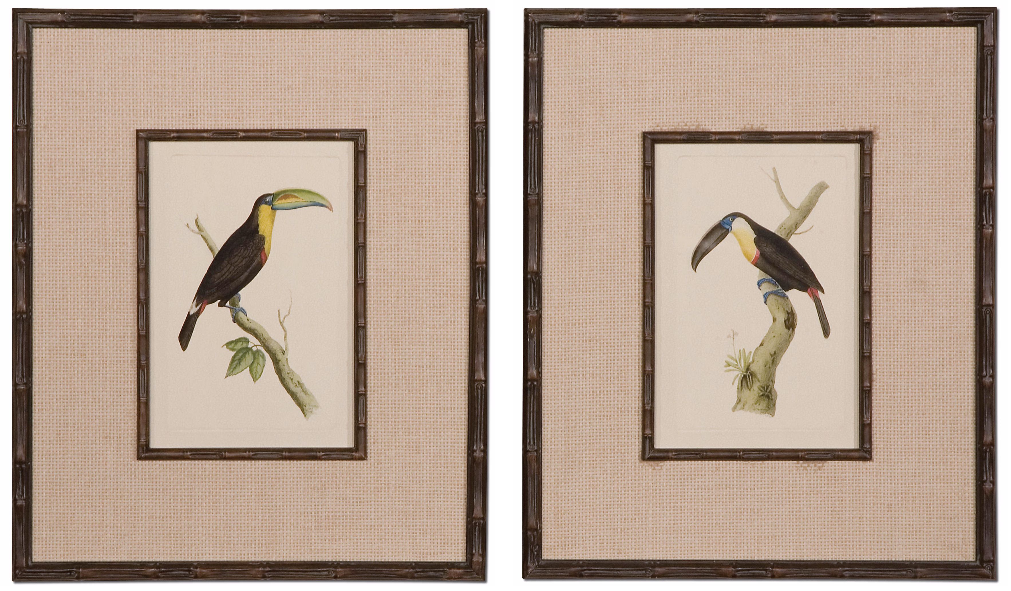 Uttermost Set of 2 Toucan 19 3/4" High Wall Art