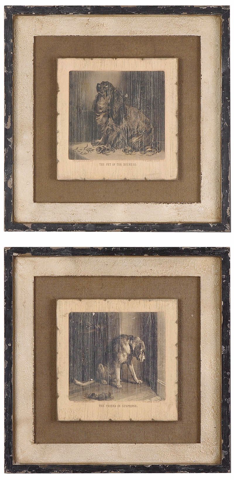 Uttermost Set of 2 Loyal Companion 22 1/4" Wide Wall