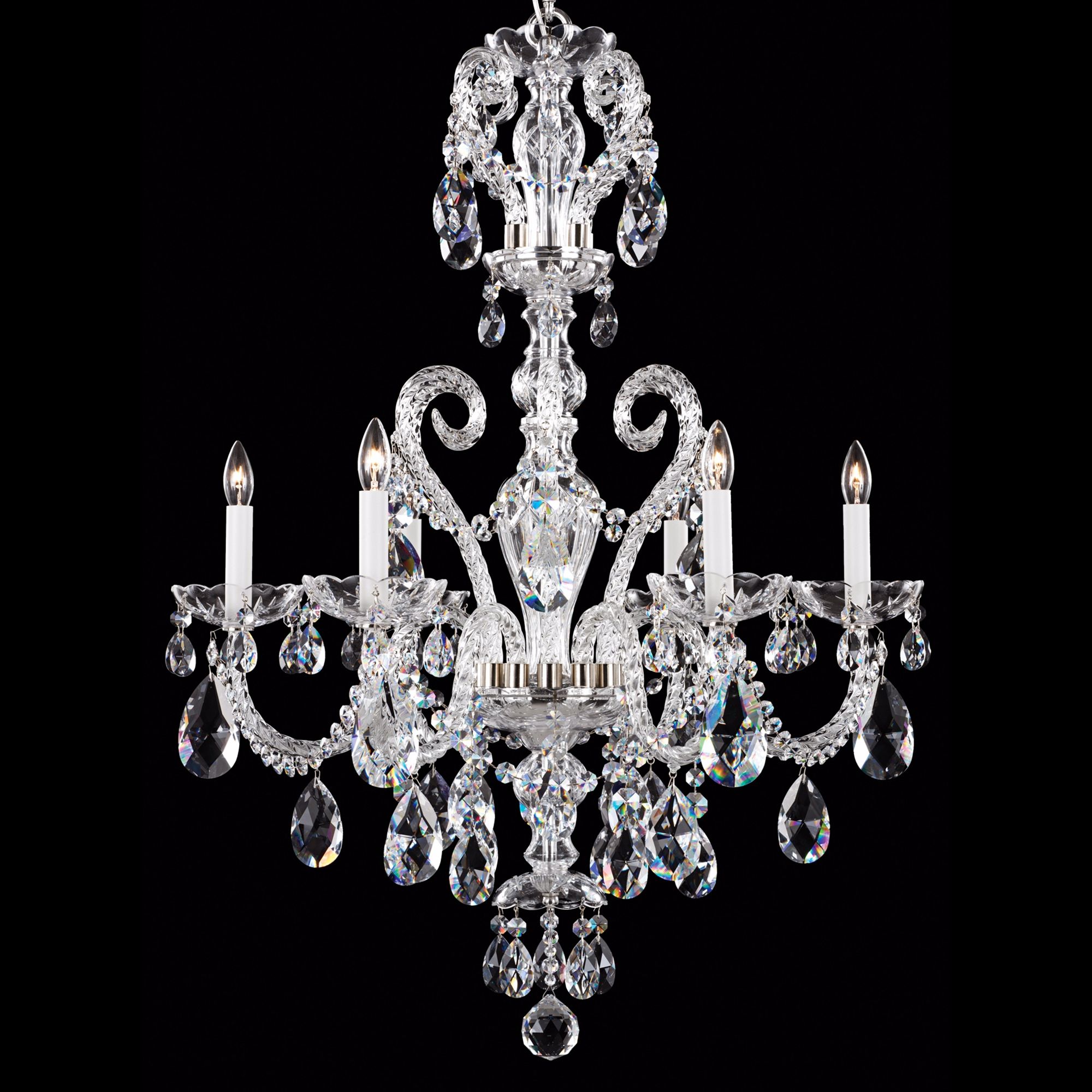 Schonbek Silver Novielle 25" Wide Spectra Crystal Chandelier
