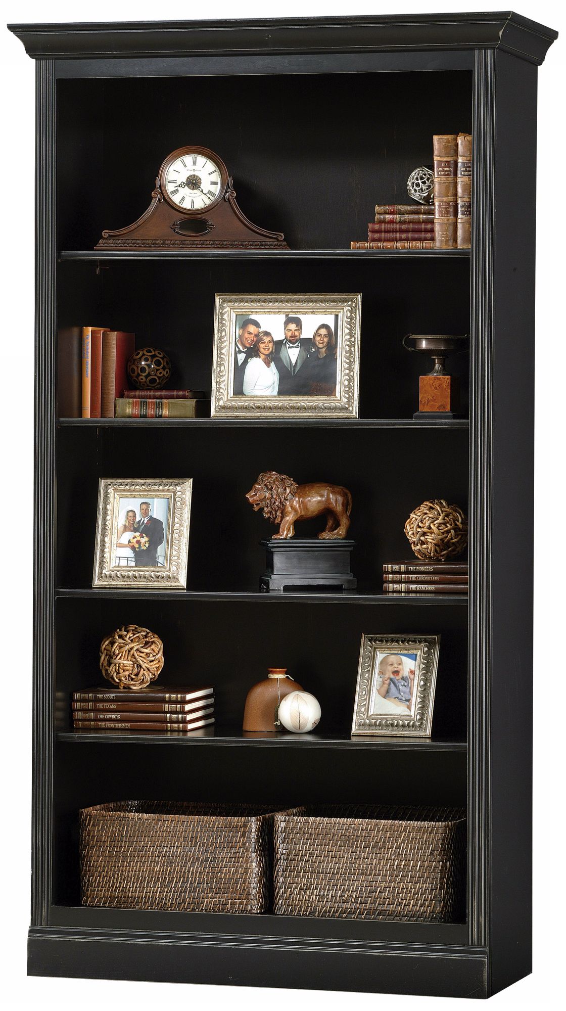 Ty Pennington Oxford Center Antique Black Wall Storage Unit