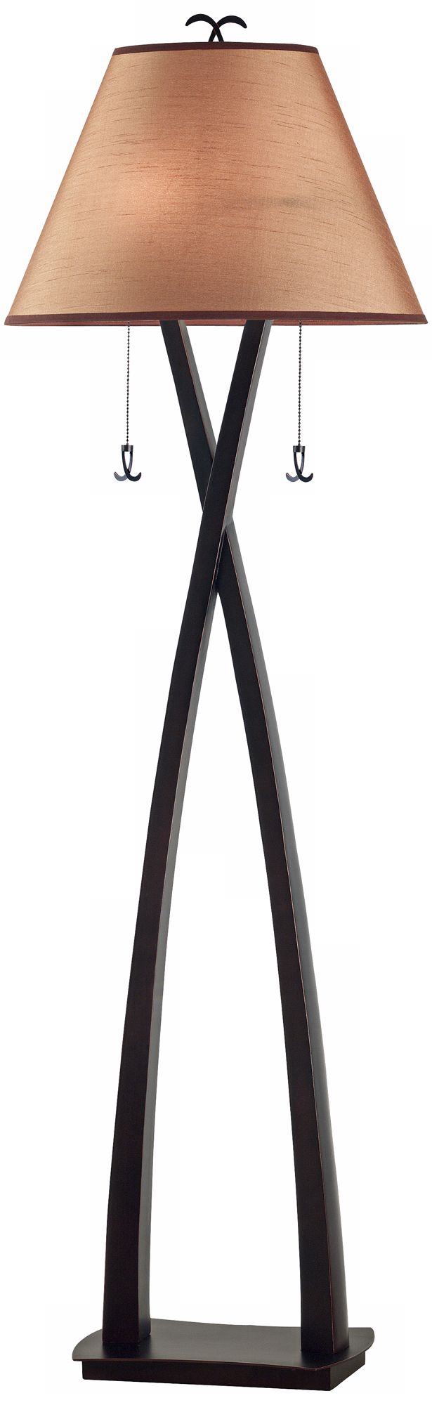 Kenroy Home Wright Twin-Pull Oil Rubbed Bronze Floor Lamp