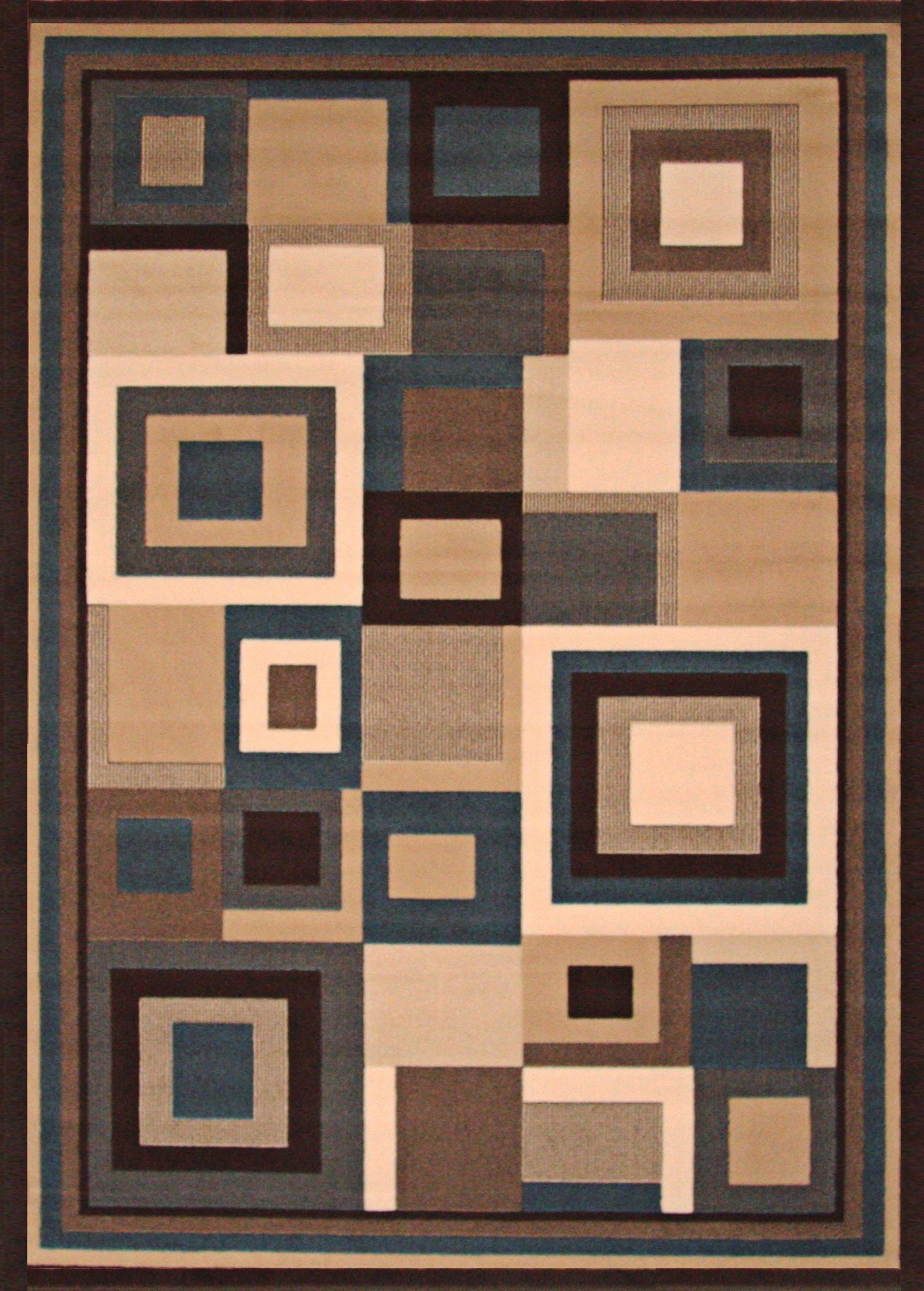 Dark Room Blues Area Rug