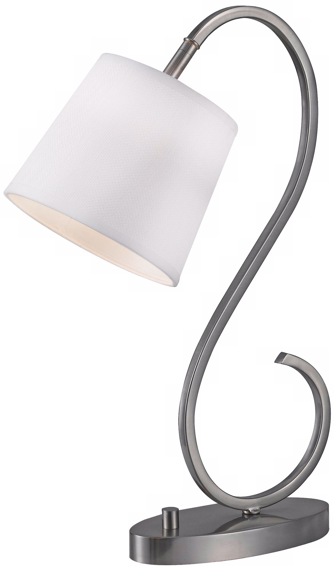 Kenroy Wilson Brushed Steel Finish Desk Lamp