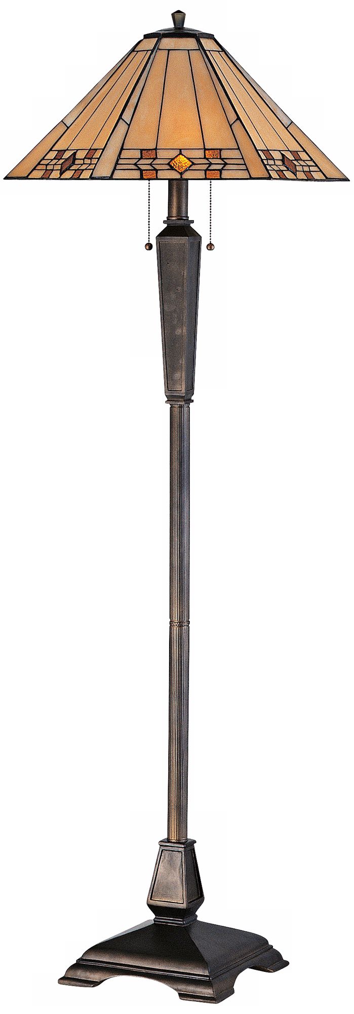 Kenroy Willow Tiffany Style Floor Lamp