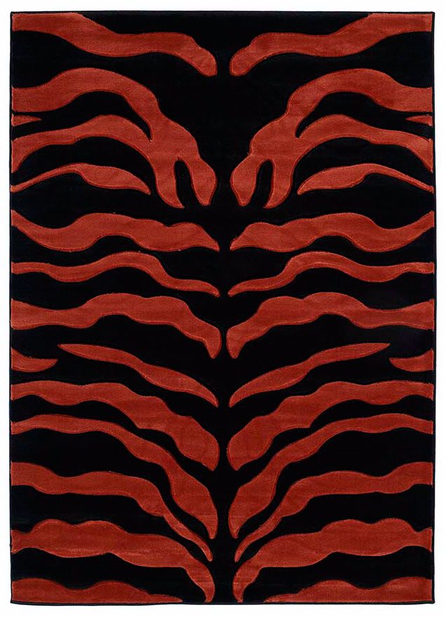 Mossa Collection Safari Terracotta Area Rug